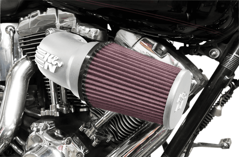 K & N 1010-2528 Aircharger® Intake System with Cast Aluminum Intake Tube - Satin Silver — image 4 of 4