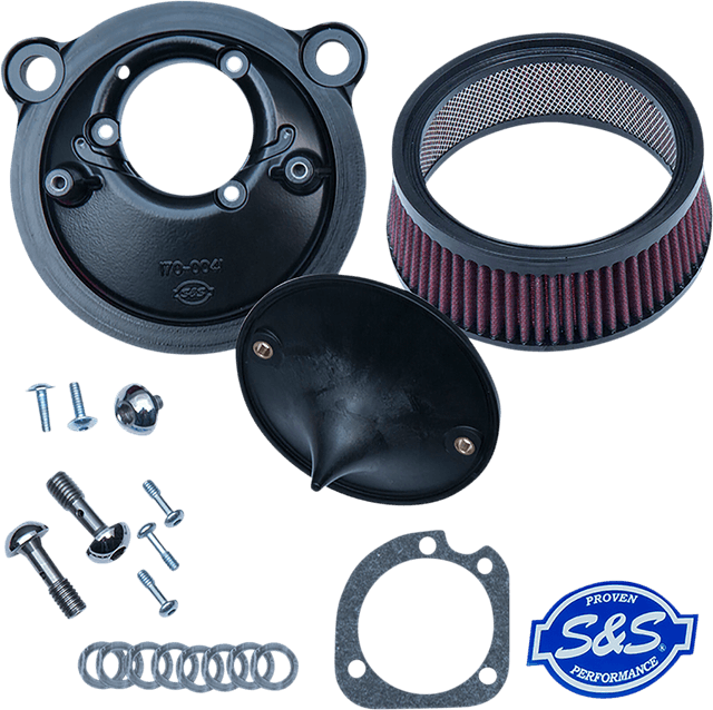 S&S CYCLE 1010-2753 Super Stock™ Stealth Air Cleaner Kit - Black — image 1 of 2