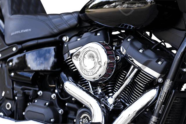 S&S CYCLE 1010-2762 Mini Teardrop Stealth Air Cleaner Kit - Chrome — image 3 of 4