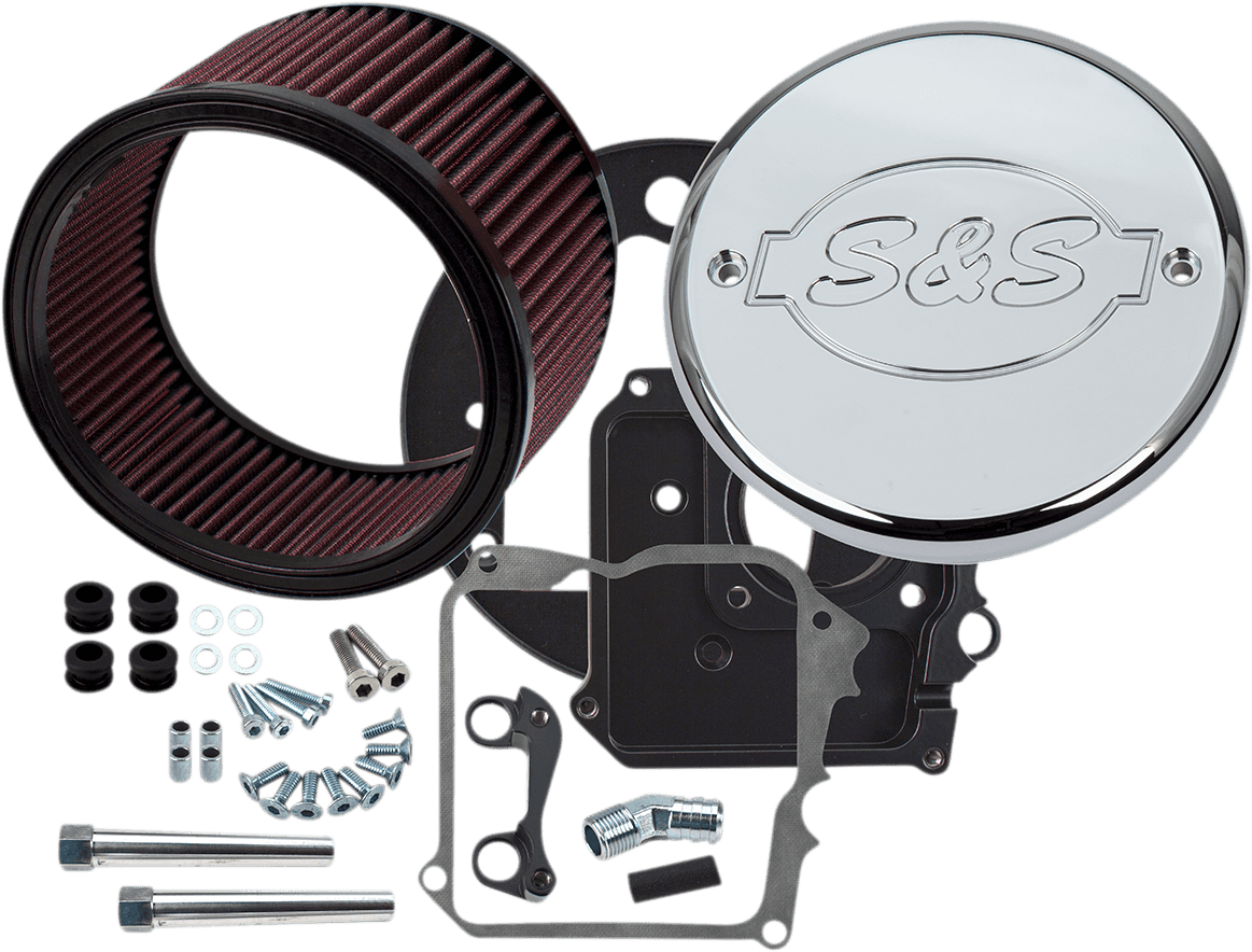 S&S CYCLE 1010-2776 Air Cleaner Kit with Cover - S&S Logo - Chrome