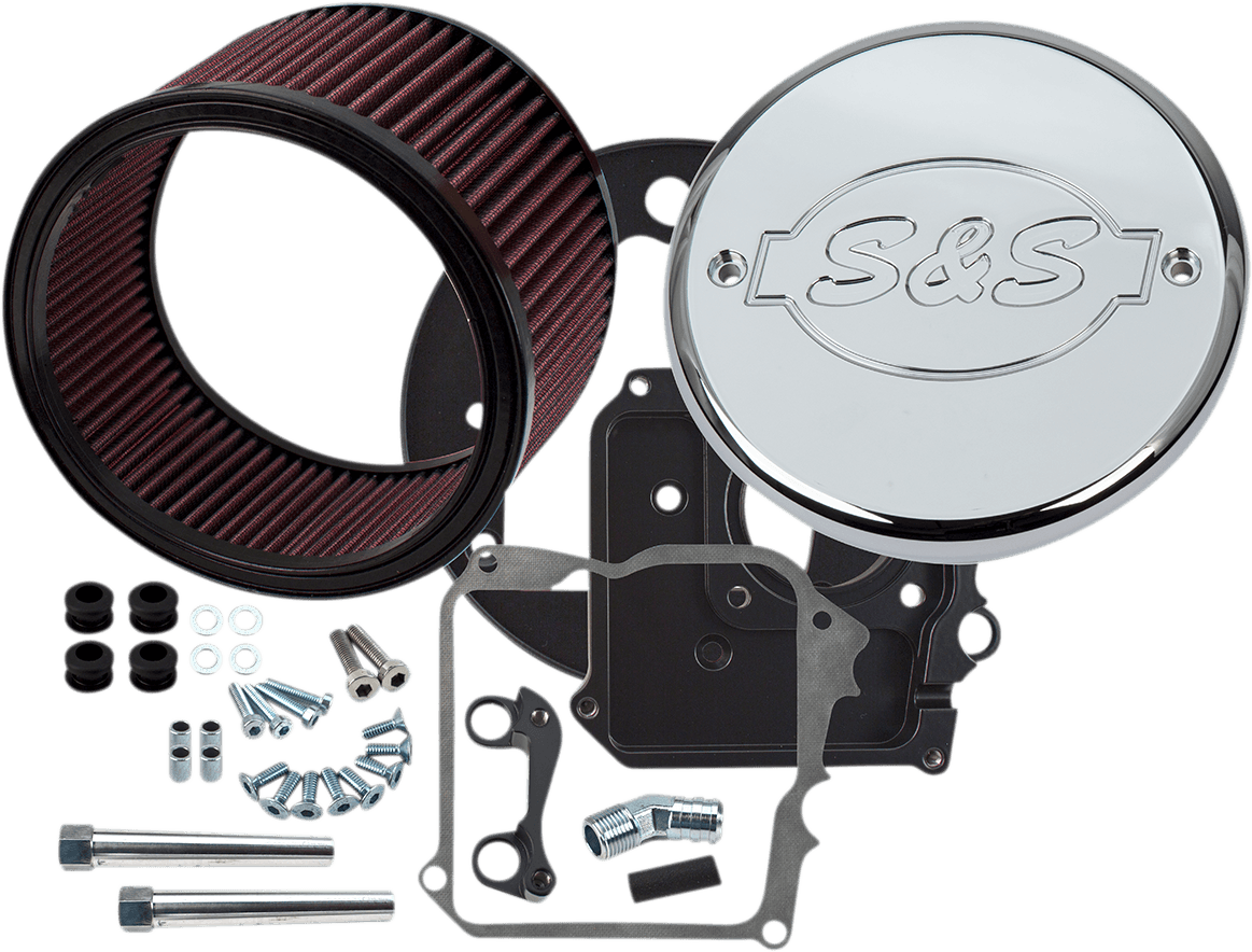 S&S CYCLE 1010-2776 Air Cleaner Kit with Cover - S&S Logo - Chrome