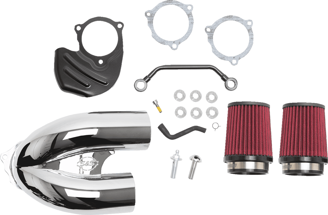 S&S CYCLE 1010-2880 Tuned Induction Air Cleaner Kit - Chrome