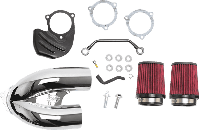 S&S CYCLE 1010-2880 Tuned Induction Air Cleaner Kit - Chrome