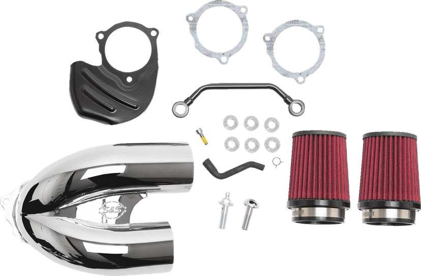 S&S CYCLE 1010-2880 Tuned Induction Air Cleaner Kit - Chrome