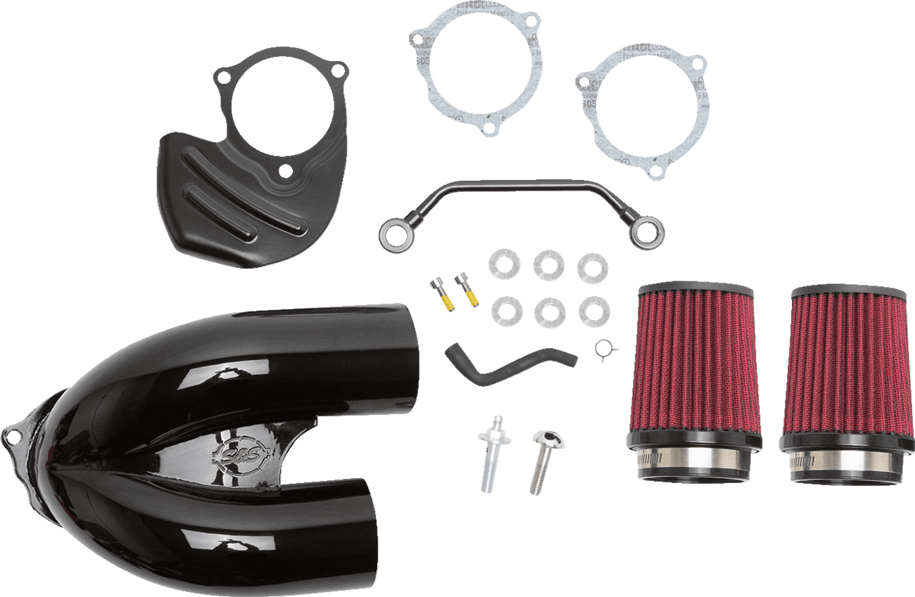 S&S CYCLE 1010-2881 Tuned Induction Air Cleaner Kit - Gloss Black