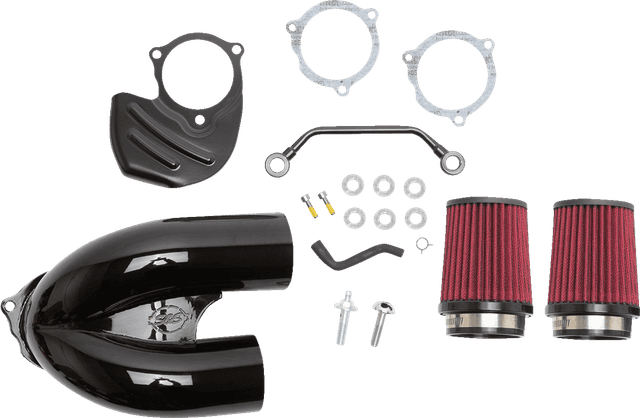 S&S CYCLE 1010-2881 Tuned Induction Air Cleaner Kit - Gloss Black — image 1 of 5