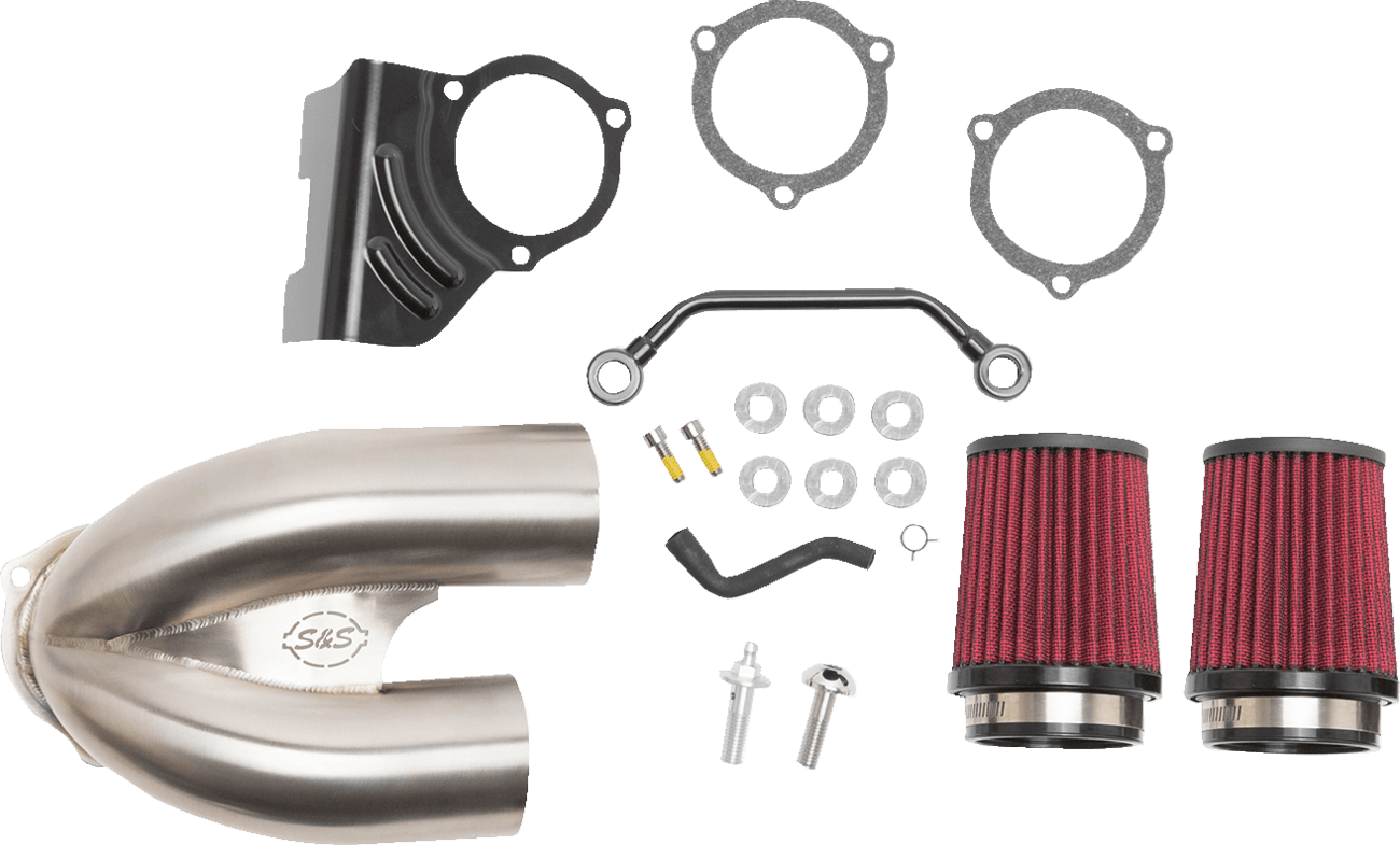 S&S CYCLE 1010-2882 Tuned Induction Air Cleaner Kit - Stainless Steel