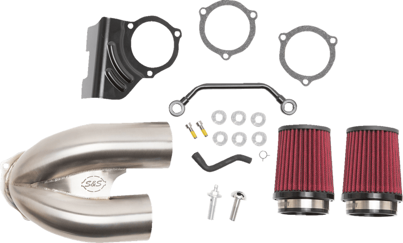S&S CYCLE 1010-2882 Tuned Induction Air Cleaner Kit - Stainless Steel