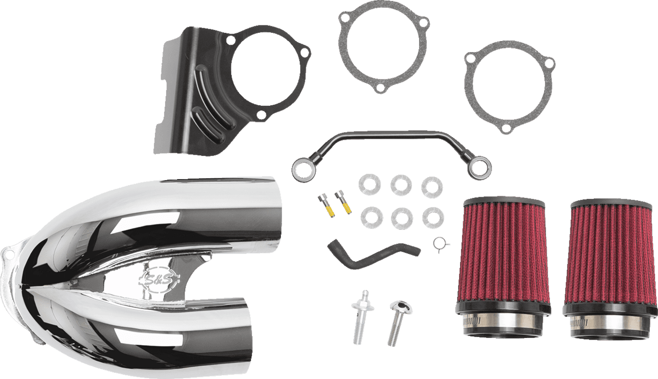 S&S CYCLE 1010-2883 Tuned Induction Air Cleaner Kit - Chrome