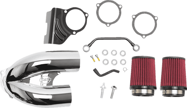 S&S CYCLE 1010-2883 Tuned Induction Air Cleaner Kit - Chrome — image 1 of 2