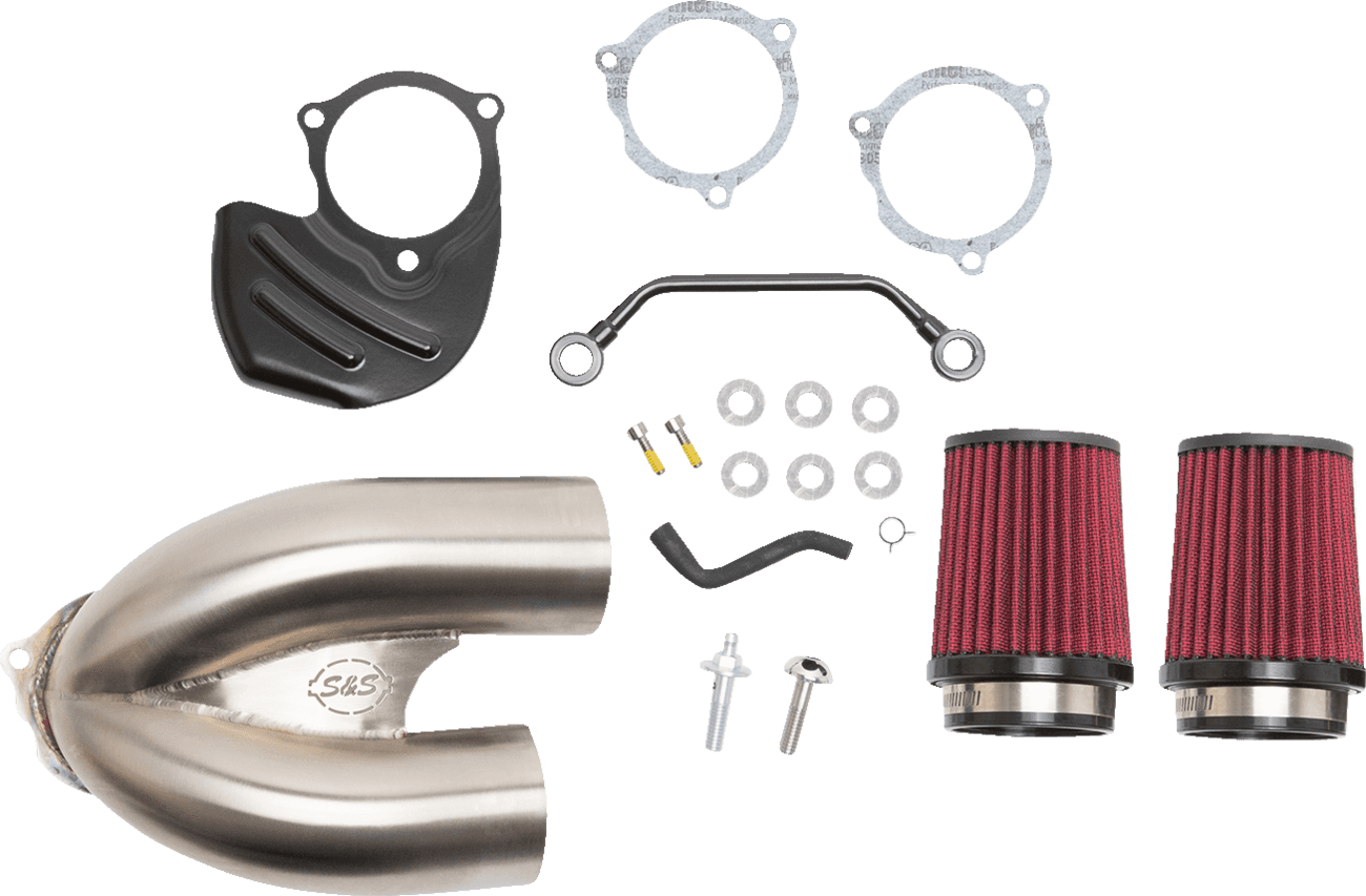 S&S CYCLE 1010-2885 Tuned Induction Air Cleaner Kit - Stainless Steel