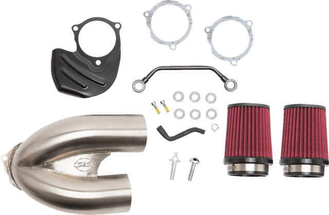 S&S CYCLE 1010-2885 Tuned Induction Air Cleaner Kit - Stainless Steel — image 1 of 5