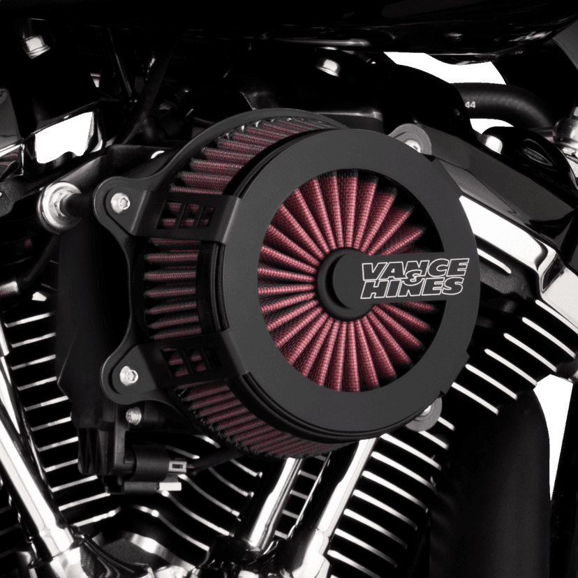 VANCE & HINES 1010-2904 VO2 Cage Fighter Air Intake Kit - Black Contrast — image 3 of 5
