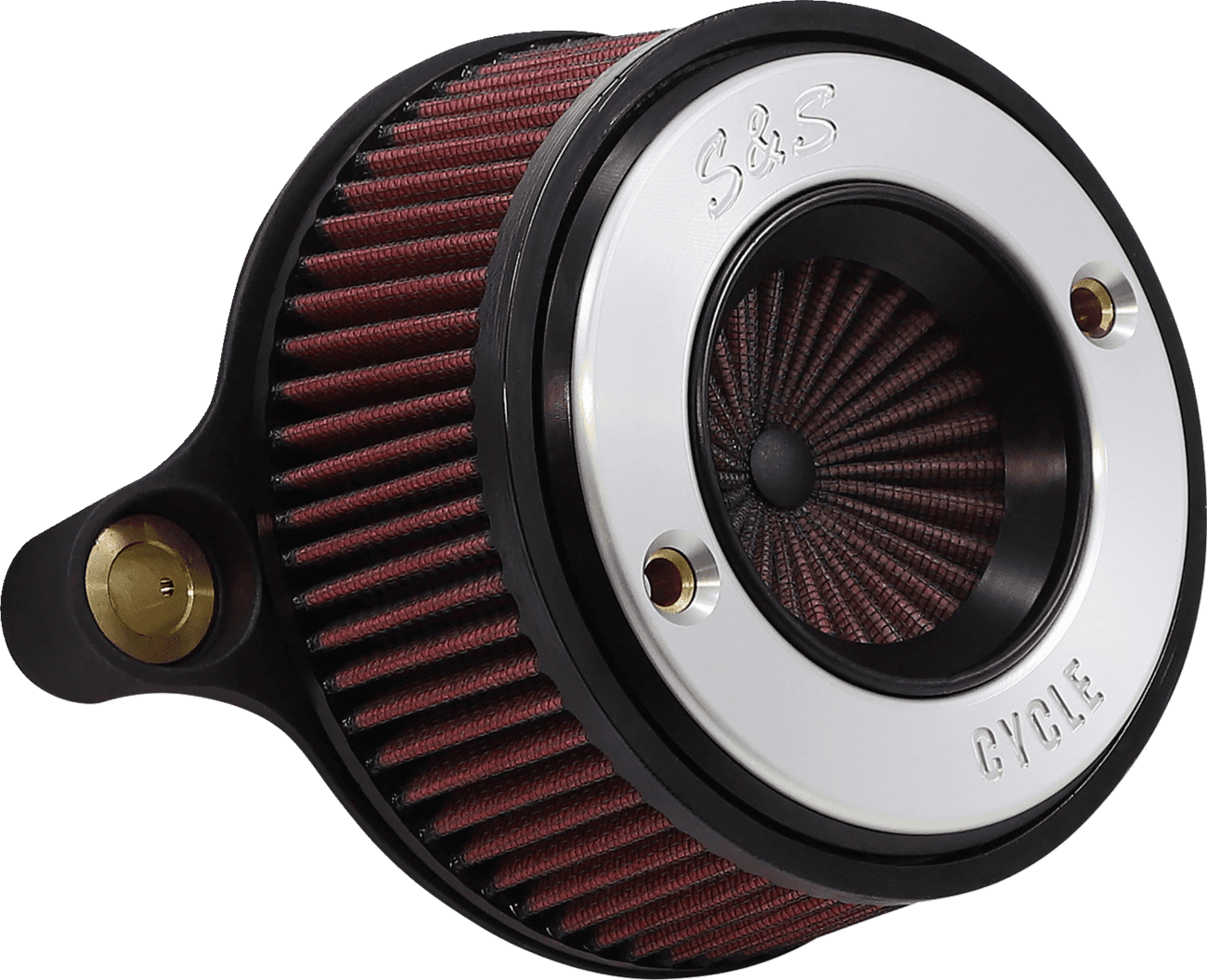 S&S CYCLE 1010-2958 Air Stinger Stealth Air Cleaner Kit - Chrome Ring