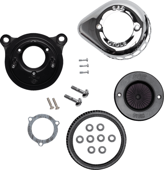S&S CYCLE 1010-2963 Air Stinger Stealth Air Cleaner Kit - Chrome — image 4 of 6