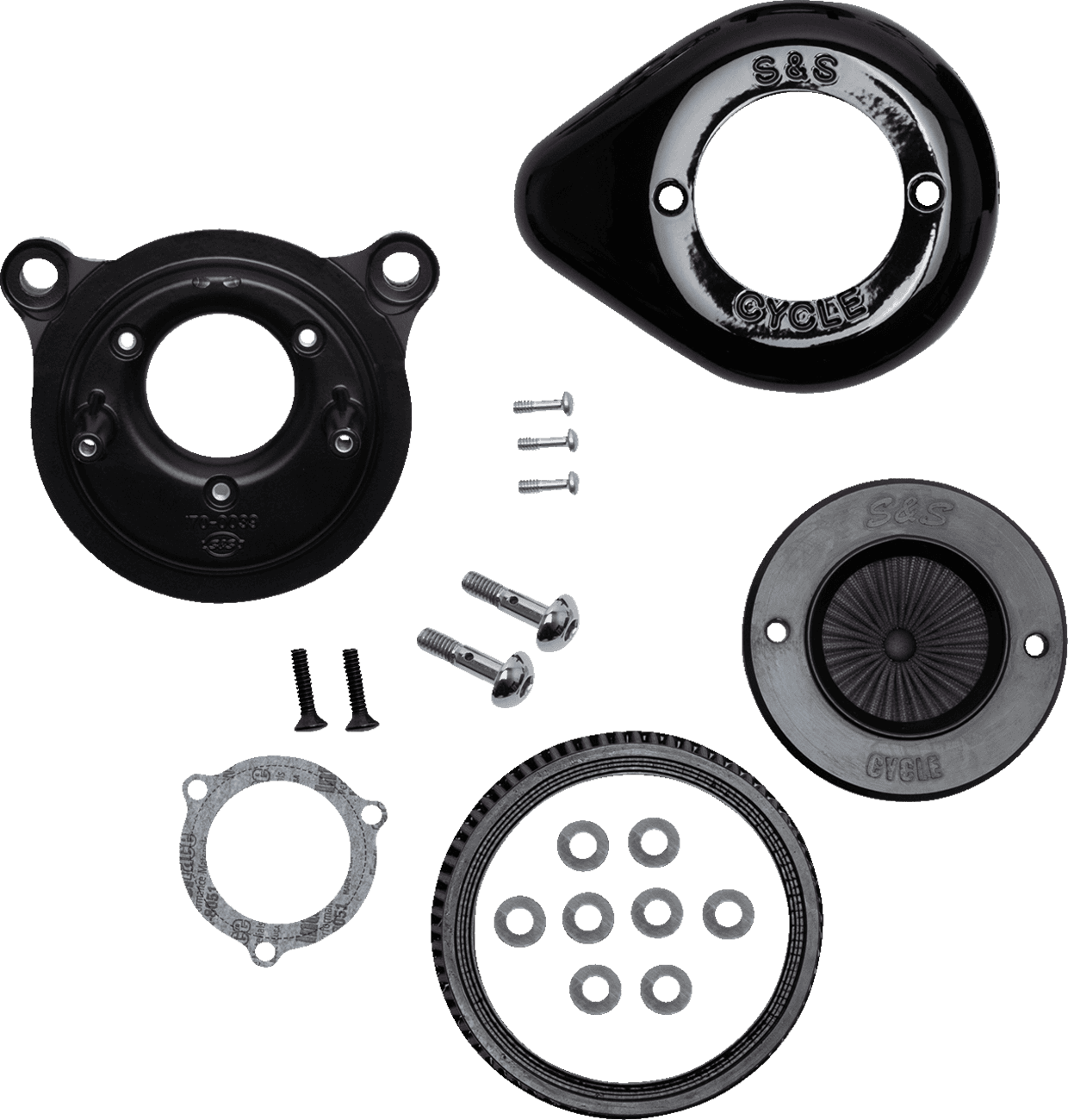 S&S CYCLE 1010-2964 Air Stinger Stealth Air Cleaner Kit - Black