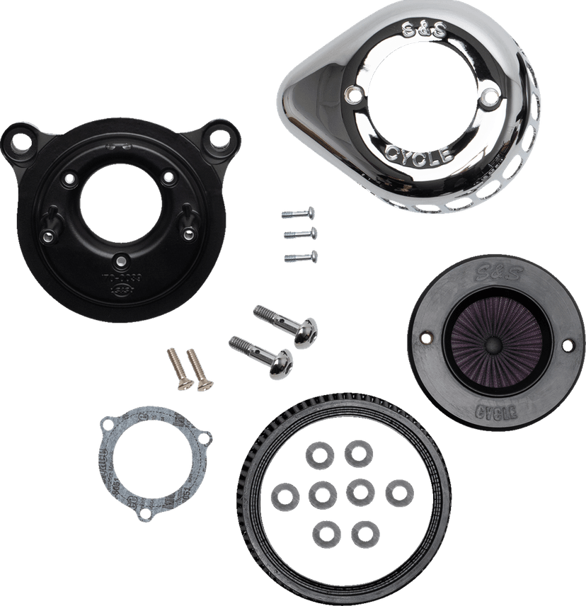S&S CYCLE 1010-2965 Air Stinger Stealth Air Cleaner Kit - Chrome — image 1 of 5