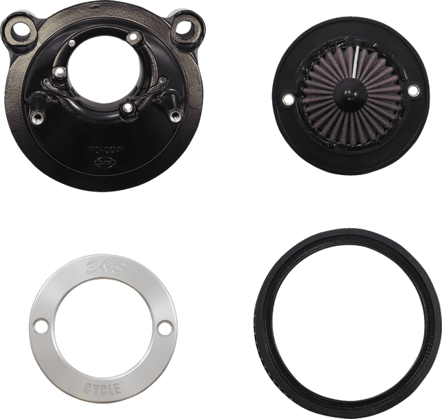 S&S CYCLE 1010-2967 Air Stinger Stealth Air Cleaner Kit - Black Chrome Ring — image 2 of 6