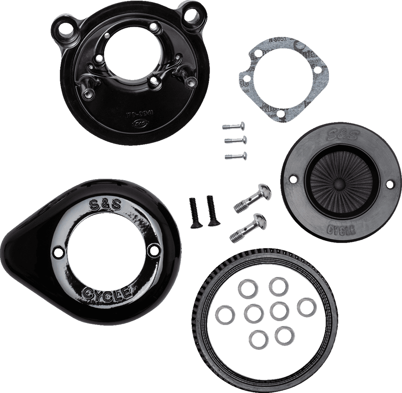 S&S CYCLE 1010-2969 Air Stinger Stealth Air Cleaner Kit - Black