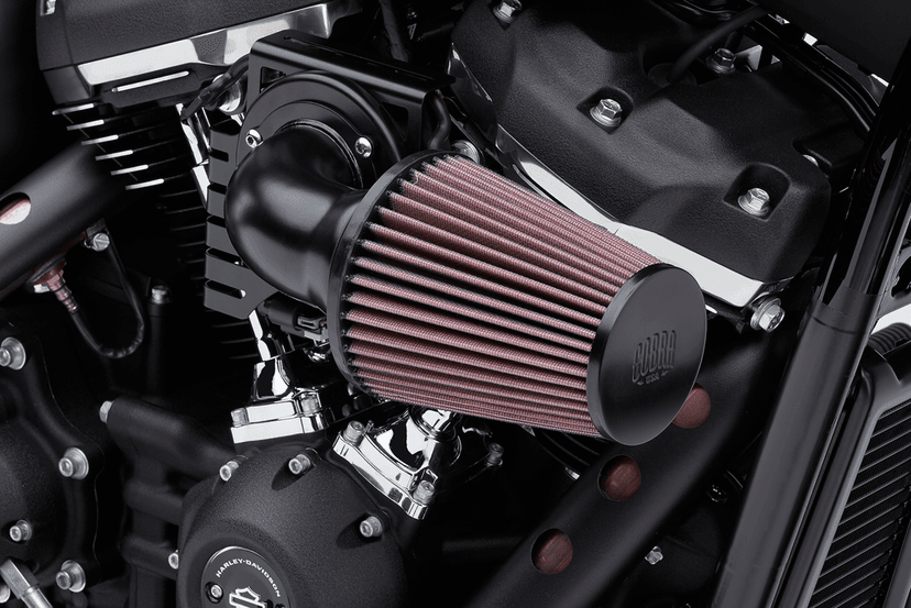 COBRA 1010-3127 Cone Air Intake - Black - Touring/Trike — image 1 of 2