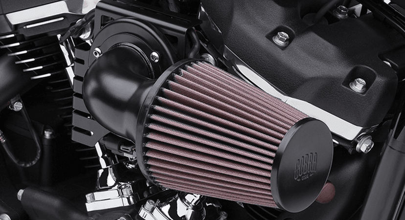 COBRA 1010-3131 Cone Air Intake - Black - Softail — image 2 of 4