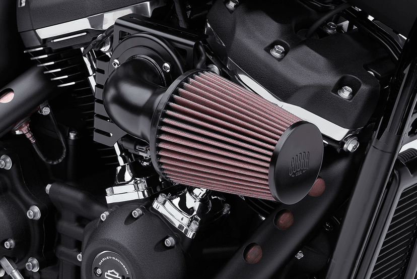 COBRA 1010-3131 Cone Air Intake - Black - Softail — image 1 of 4
