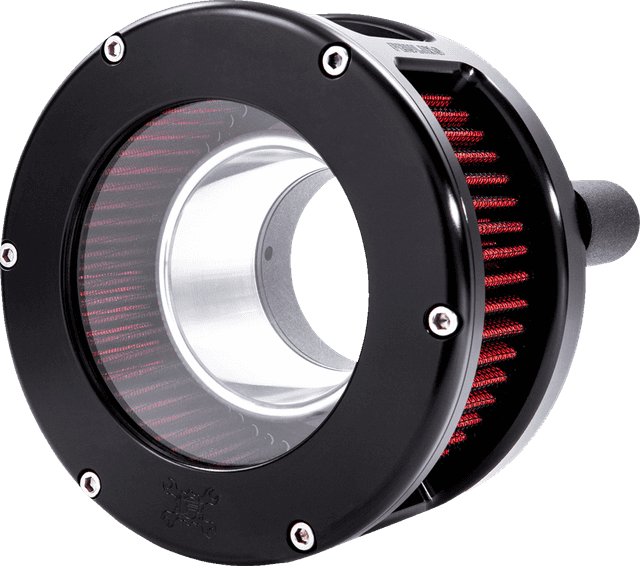 FEULING OIL PUMP CORP. 1010-3144 BA Series Air Cleaner Kit - Black Anodized - Red Filter