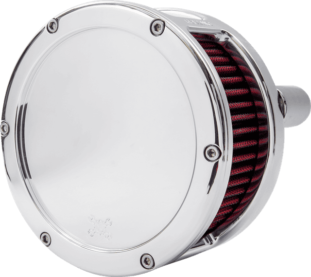 FEULING OIL PUMP CORP. 1010-3145 BA Series Air Cleaner Kit - Chrome - Red Filter