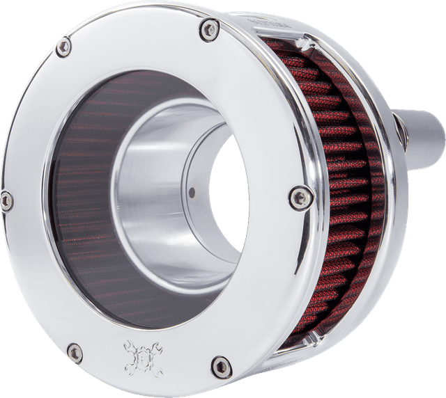 FEULING OIL PUMP CORP. 1010-3146 BA Series Air Cleaner Kit - Chrome - Red Filter