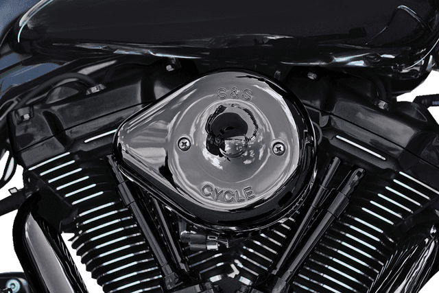 S&S CYCLE 1010-3175 Stealth Teardrop Air Cleaner - M8 - Lava Chrome — image 1 of 3