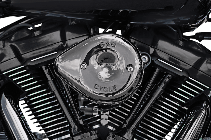 S&S CYCLE 1010-3176 Stealth Mini Teardrop Air Cleaner - M8 - Lava Chrome — image 1 of 3