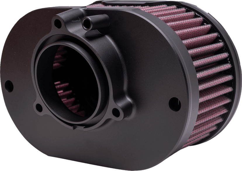 KODLIN USA 1010-3206 Oval Air Cleaner Kit - Black - Touring/Softail — image 2 of 6