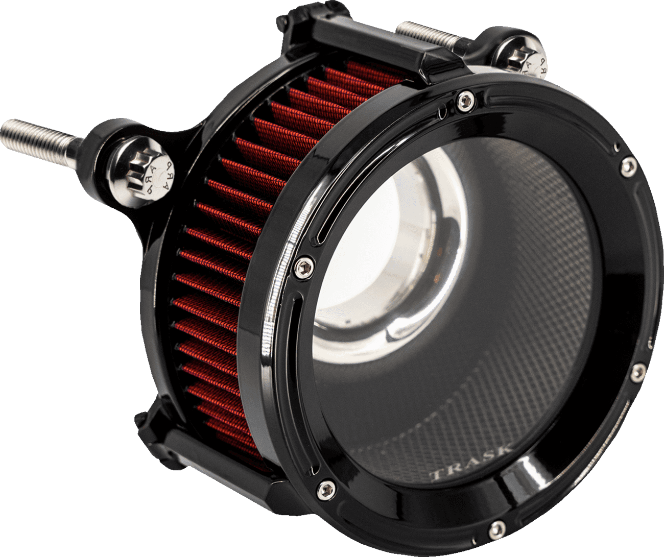 TRASK 1010-3215 Assault Charge High-Flow Air Cleaner Kit - Gloss Black