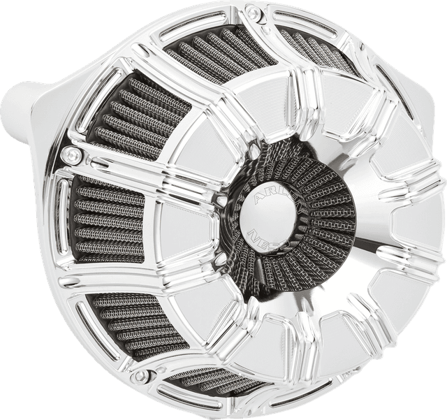 ARLEN NESS 1010-3222 Inverted Series Air Cleaner Kit - 10-Gauge - Chrome