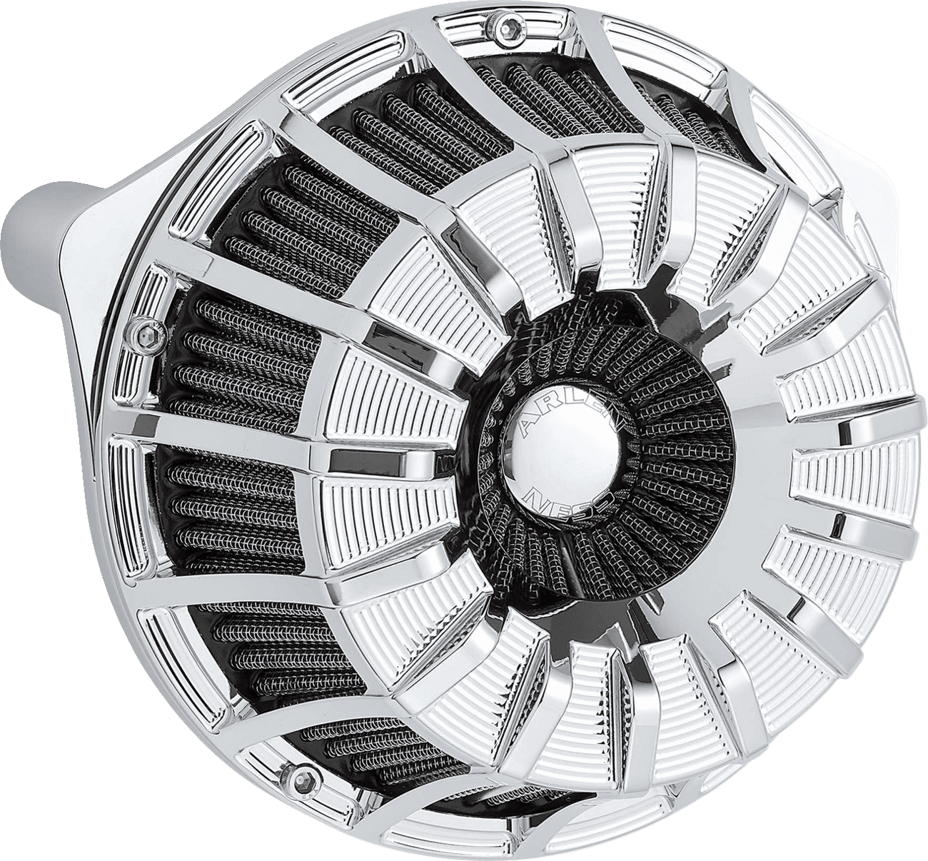 ARLEN NESS 1010-3224 Inverted Series Air Cleaner Kit - 10-Gauge - Chrome