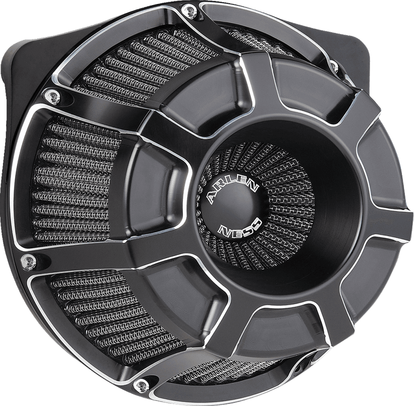 ARLEN NESS 1010-3225 Inverted Series Air Cleaner Kit - Beveled - Black
