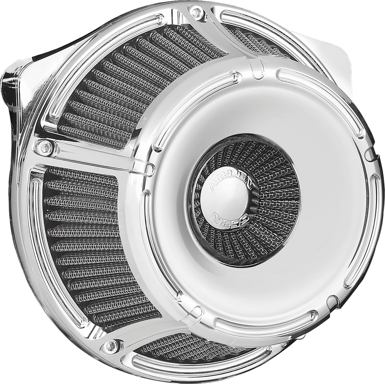 ARLEN NESS 1010-3232 Inverted Series Air Cleaner Kit - Slot Track - Chrome