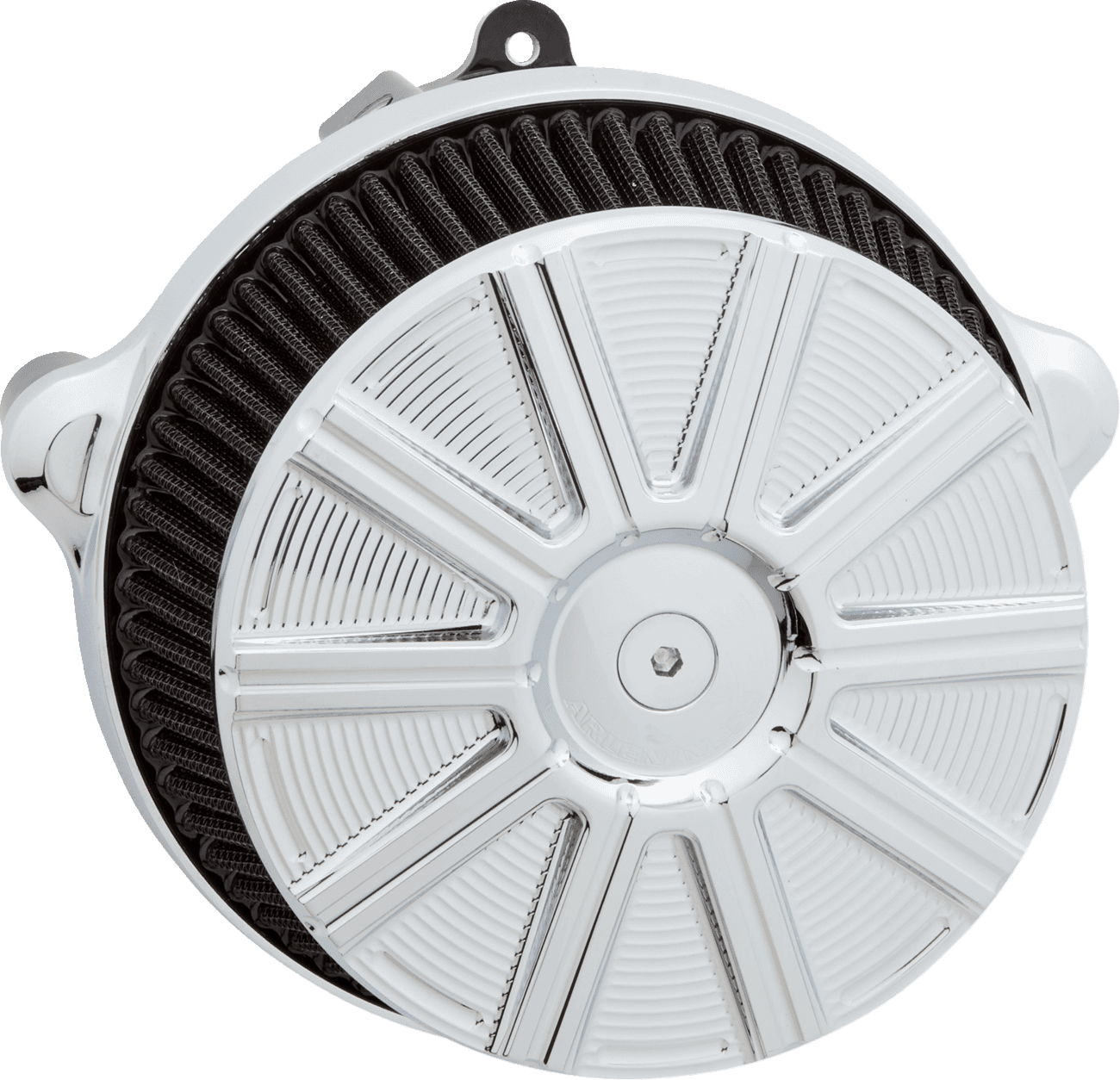 ARLEN NESS 1010-3256 Big Sucker™ Stage 1 Air Cleaner Kit with Cover - 10 Gauge - Chrome
