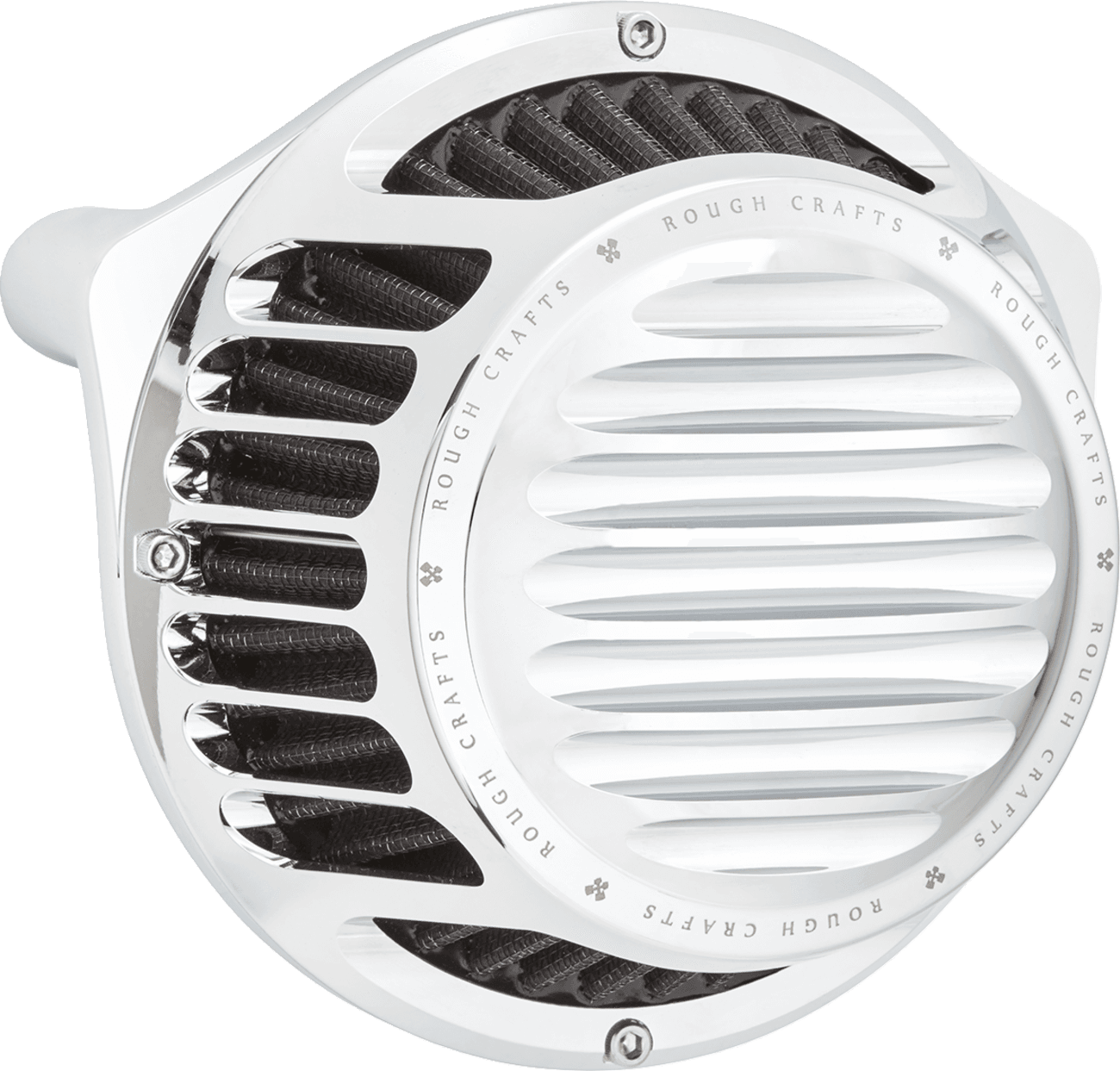 ARLEN NESS 1010-3265 Rough Craft Air Cleaner Kit - Chrome
