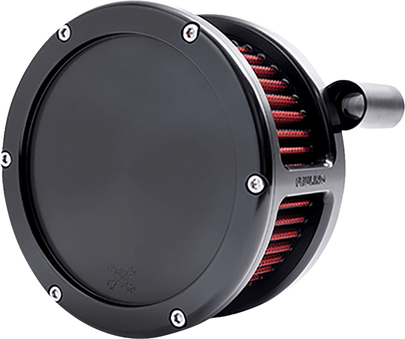 FEULING OIL PUMP CORP. 1010-3309 BA Air Cleaner Kit - Black with Red Filter - Twin Cam