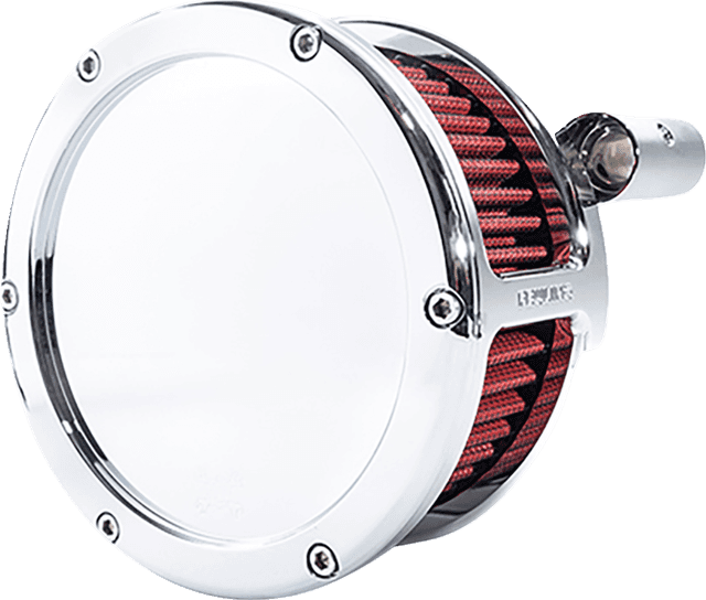 FEULING OIL PUMP CORP. 1010-3311 BA Air Cleaner Kit - Chrome with Red Filter - Twin Cam