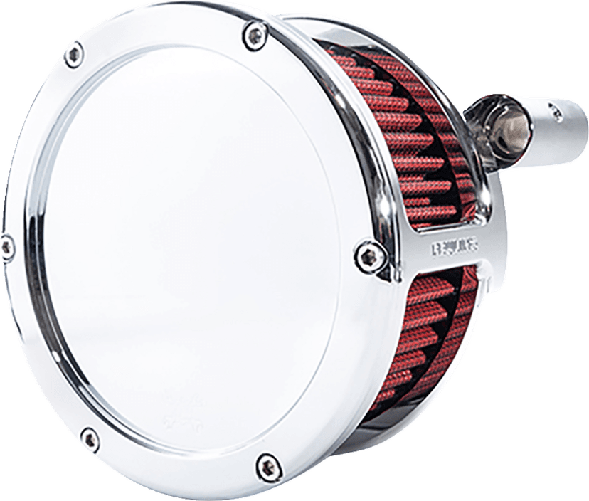 FEULING OIL PUMP CORP. 1010-3311 BA Air Cleaner Kit - Chrome with Red Filter - Twin Cam