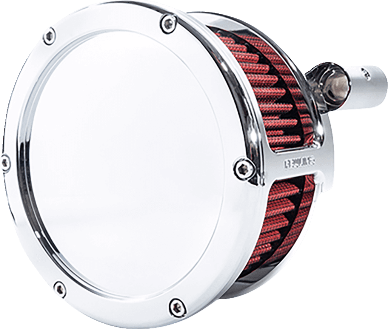 FEULING OIL PUMP CORP. 1010-3319 BA Air Cleaner Kit - Chrome with Red Filter - '93-'99 Evolution Big Twin
