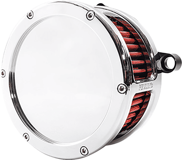 FEULING OIL PUMP CORP. 1010-3323 BA Air Cleaner Kit - Chrome with Red Filter - M8