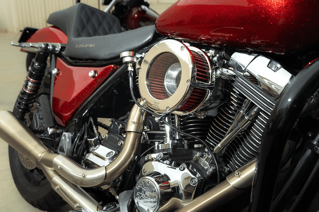 FEULING OIL PUMP CORP. 1010-3324 BA Air Cleaner Kit - Chrome/Clear with Red Filter - M8 — image 2 of 2