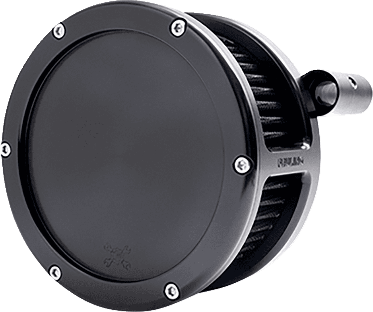 FEULING OIL PUMP CORP. 1010-3329 BA Air Cleaner Kit - Black with Black Filter - '08-'17 Dyna/Softail/Touring