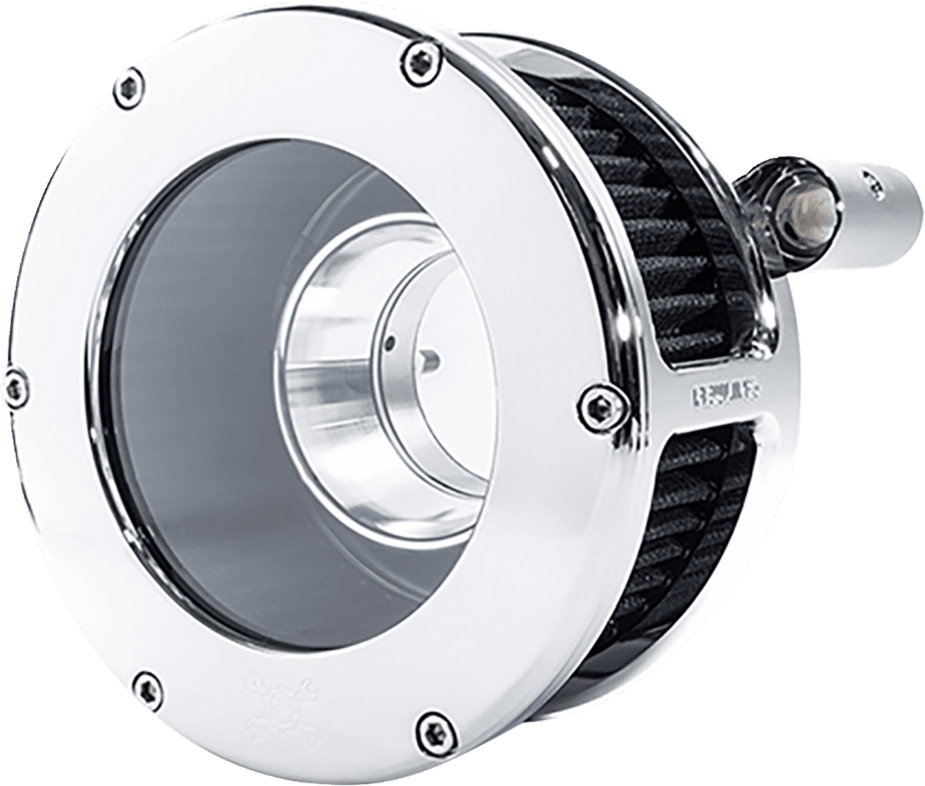 FEULING OIL PUMP CORP. 1010-3332 BA Air Cleaner Kit - Chrome/Clear with Black Filter - '08-'17 Dyna/Softail/Touring