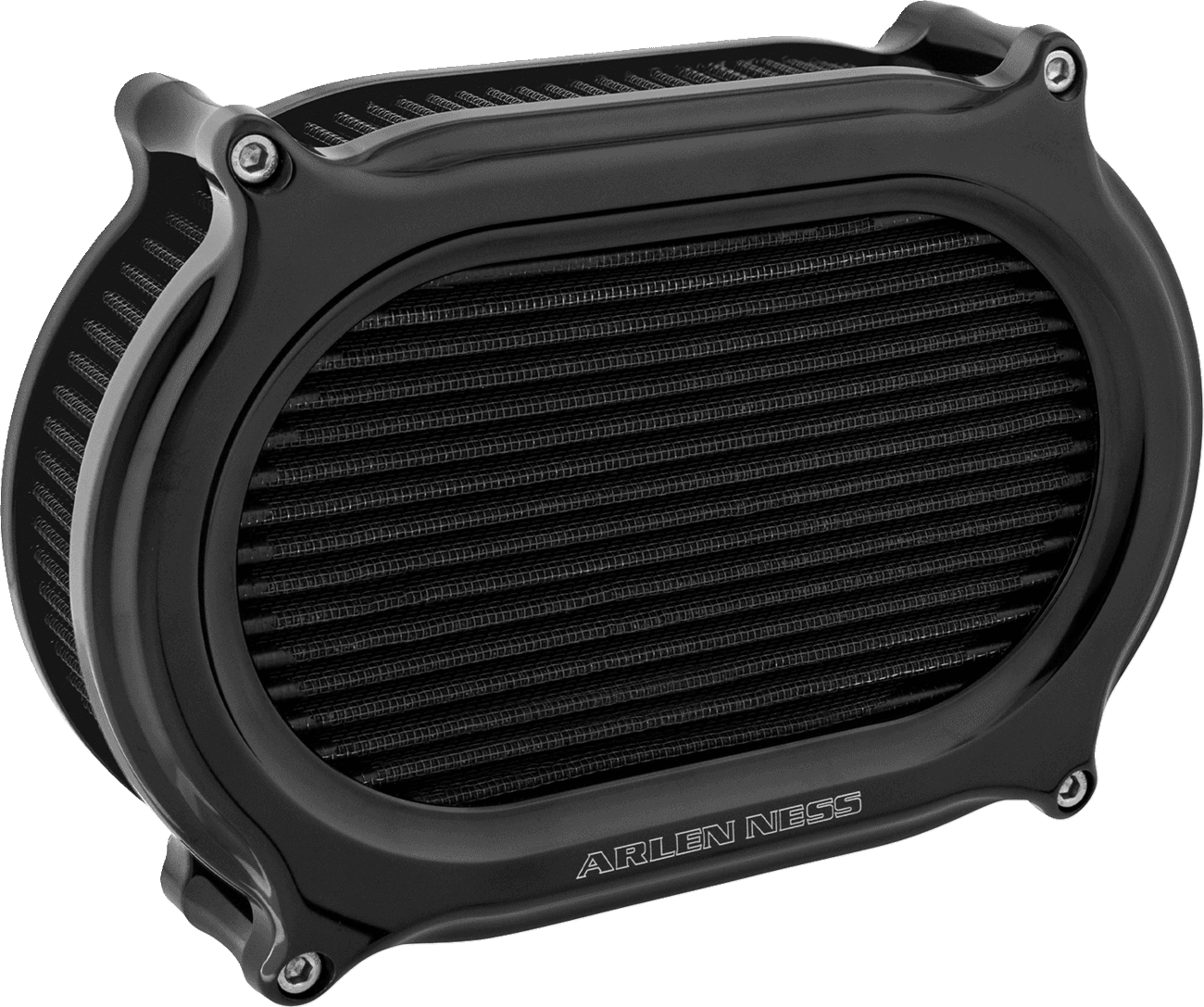 ARLEN NESS 1010-3358 Stage 2 Oval Air Cleaner Kit - All Black