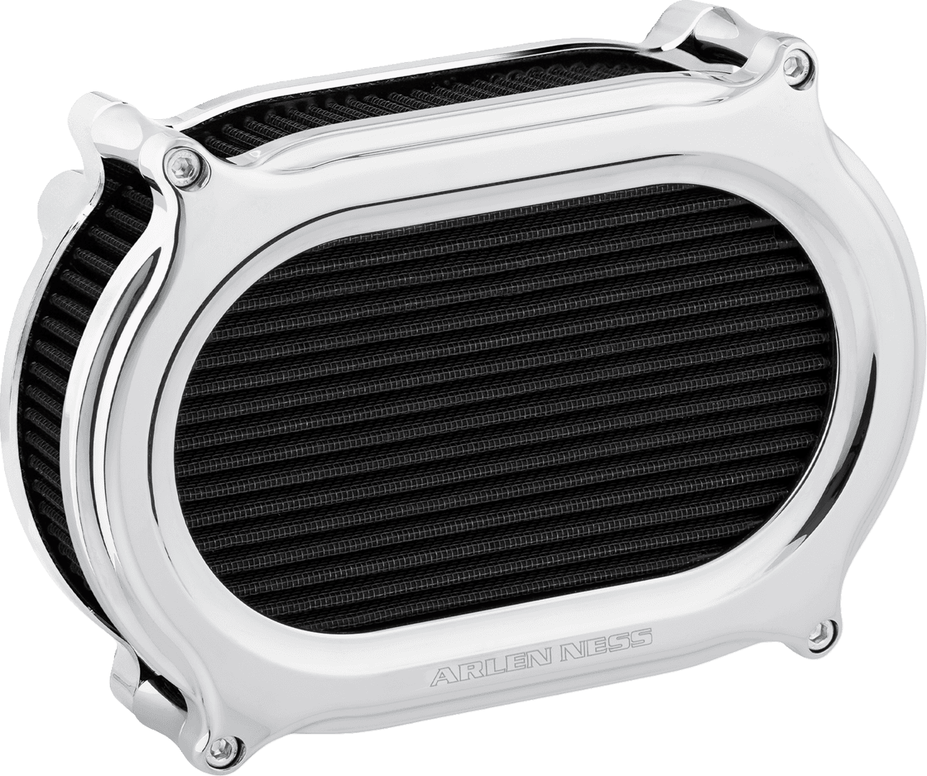 ARLEN NESS 1010-3371 Stage 2 Oval Air Cleaner Kit - Chrome