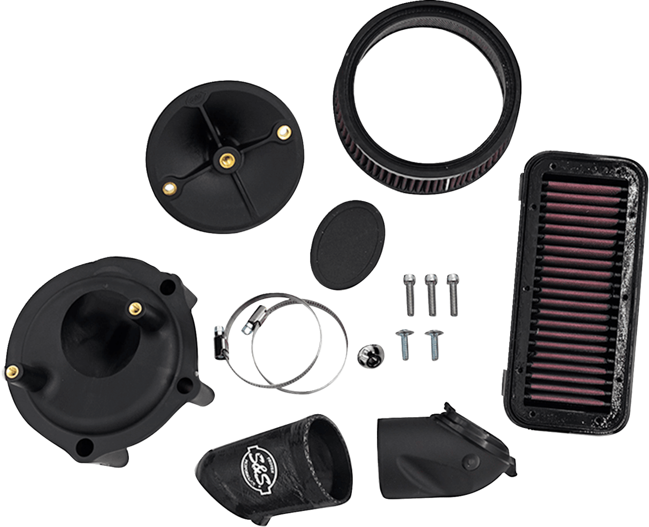 S&S CYCLE 1010-3409 Stealth Air Cleaner Kit without Cover - Indian